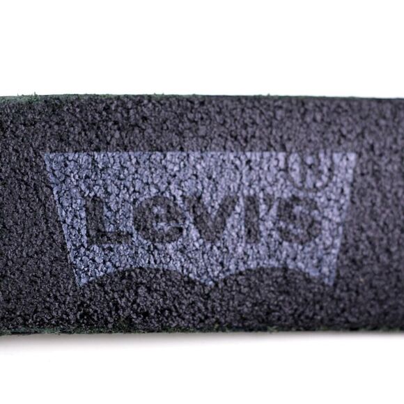 Levi's SADDLE BLACK GENUINE LEATHER 1 3/8"Wd DRESS CASUAL MEN'S BELT Sz 38 (72D - Picture 7 of 15